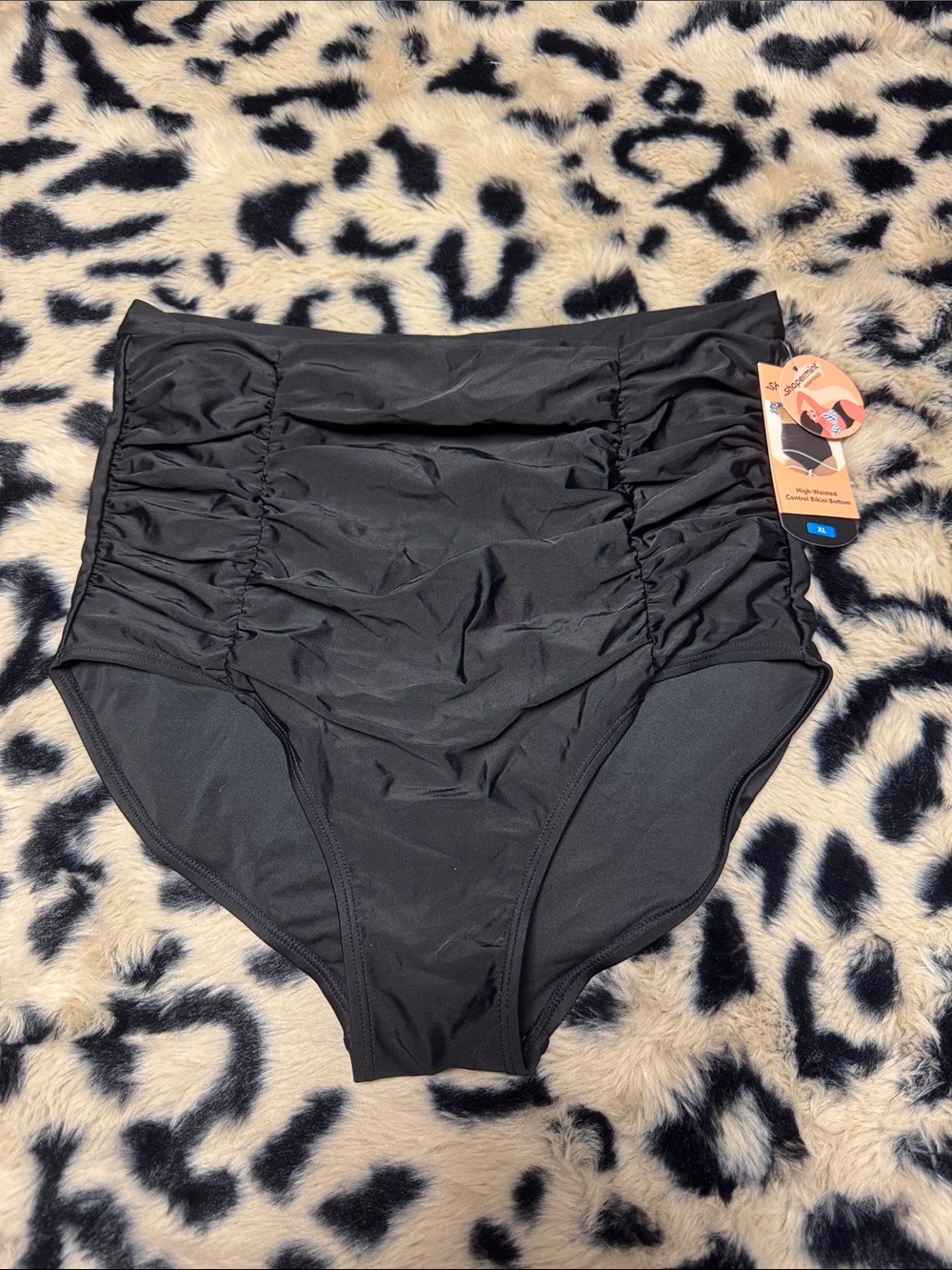 Shapermint Black High-Waist Control Bikini Bottoms